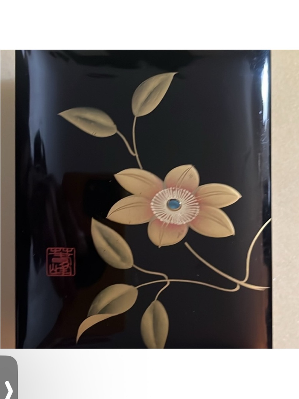 Japanese Black Lacquer Box